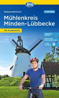 Abbildung von: Radwanderkarte BVA Radwandern im Mühlenkreis Minden-Lübbecke 1:50.000, reiß- und wetterfest, GPS-Tracks Download - BVA BikeMedia