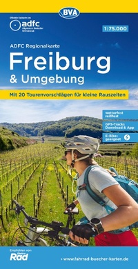 Abbildung von: ADFC-Regionalkarte Freiburg und Umgebung 1:75.000, reiß- und wetterfest, GPS-Tracks Download - BVA BikeMedia