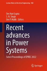 Enlarge image Cover: Recent advances in Power Systems - Springer