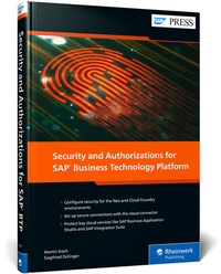 Abbildung von: Security and Authorizations for SAP Business Technology Platform - SAP PRESS