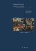 Cover: Plurale Autorschaft - De Gruyter