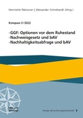 Cover: GGF: Optionen vor dem Ruhestand, Nachweisgesetz und bAV, Nachhaltigkeitsabfrage und bAV - VVW Verlag Versicherungswirtschaft
