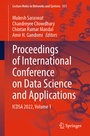 Cover: Proceedings of International Conference on Data Science and Applications - Springer