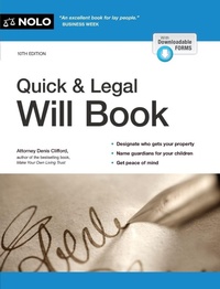 Abbildung von: Quick & Legal Will Book - NOLO