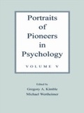 Cover: Portraits of Pioneers in Psychology - Psychology Press Ltd