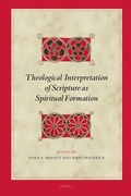 Cover: Theological Interpretation of Scripture as Spiritual Formation - Brill
