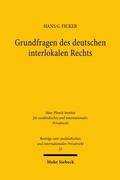Abbildung von: Grundfragen des deutschen interlokalen Rechts - Mohr Siebeck