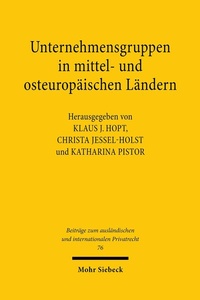 Abbildung von: Unternehmensgruppen in mittel- und osteuropäischen Ländern - Mohr Siebeck