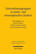 Cover: Unternehmensgruppen in mittel- und osteurop&auml;ischen L&auml;ndern - Mohr Siebeck