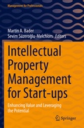 Cover: Intellectual Property Management for Start-ups - Springer