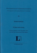 Cover: Wolfenb&uuml;ttler Vortragsmanuskripte, Heft 28 - Lessing-Akademie