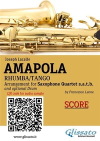 Abbildung von: Sax Quartet Score of "Amapola" - Glissato Edizioni Musicali