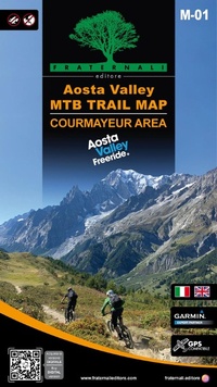 Abbildung von: Aosta Valley. Courmayeur area. MTB trail map. Ediz. italiana e inglese - Fraternali Editore