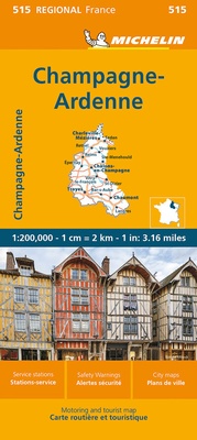 Abbildung von: Michelin Champagne Ardennen - Michelin Editions des Voyages