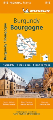 Abbildung von: Michelin Burgund - Michelin Editions des Voyages