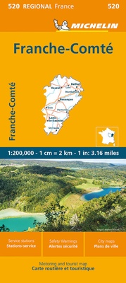 Abbildung von: Michelin Franche-Comte - Michelin Editions des Voyages