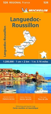 Abbildung von: Languedoc-Roussillon - Michelin Regional Map 526 - Michelin Editions des Voyages
