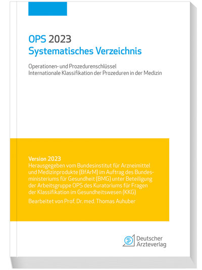 Abbildung von: OPS 2023 Systematisches Verzeichnis - Deutscher Ärzteverlag