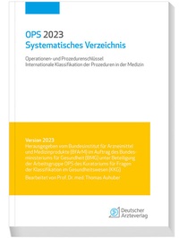 Enlarge image Cover: OPS 2023 Systematisches Verzeichnis - Deutscher Ärzteverlag