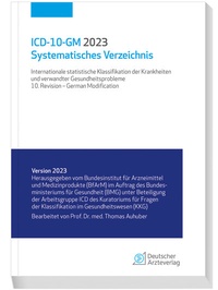 Abbildung von: ICD-10-GM 2023 Systematisches Verzeichnis - Deutscher Ärzteverlag