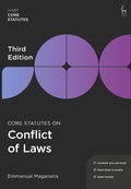 Cover: Core Statutes on Conflict of Laws - Hart Publishing