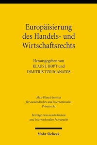 Abbildung von: Europäisierung des Handels- und Wirtschaftsrechts - Mohr Siebeck