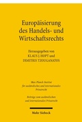 Cover: Europ&auml;isierung des Handels- und Wirtschaftsrechts - Mohr Siebeck