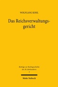 Cover: Das Reichsverwaltungsgericht - Mohr Siebeck