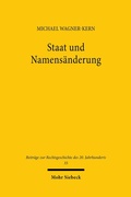 Abbildung von: Staat und Namensänderung - Mohr Siebeck