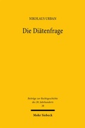 Cover: Die Di&auml;tenfrage - Mohr Siebeck