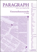 Cover: Paragraph - Unternehmensrecht - Manz