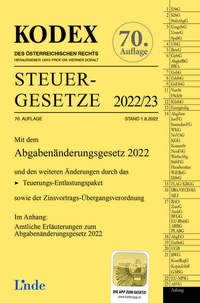 Abbildung von: KODEX Steuergesetze 2022/23 - Linde