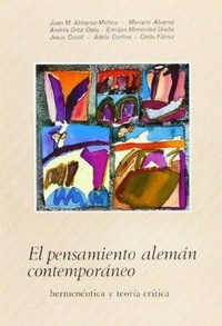 Abbildung von: Pensamiento alemán contemporáneo hermenéutica filosófica y teoría - Editorial San Esteban