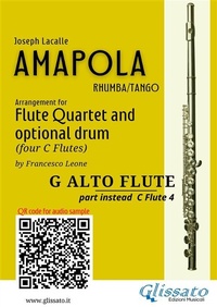 Abbildung von: C Alto Flute (instead C flute 4) part of "Amapola" for Flute Quartet - Glissato Edizioni Musicali