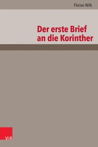 Abbildung von: Der erste Brief an die Korinther - Vandenhoeck & Ruprecht