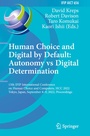 Cover: Human Choice and Digital by Default: Autonomy vs Digital Determination - Springer