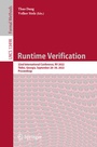 Cover: Runtime Verification - Springer