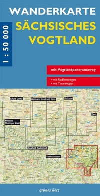 Abbildung von: Wanderkarte Sächsisches Vogtland 1:50.000 - grünes herz