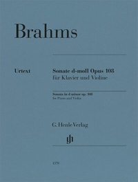 Abbildung von: Johannes Brahms - Violinsonate d-moll op. 108 - Henle, Günter