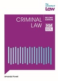 Cover: SQE - Criminal Law 2e - The University of Law Publishing Limited