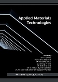Cover: Applied Materials Technologies - Trans Tech Publications Ltd