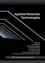 Cover: Applied Materials Technologies - Trans Tech Publications Ltd