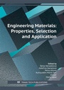 Cover: Engineering Materials: Properties, Selection and Application - Trans Tech Publications Ltd