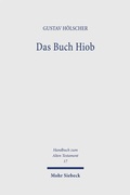 Cover: Das Buch Hiob - Mohr Siebeck