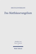 Cover: Das Matth&auml;usevangelium - Mohr Siebeck
