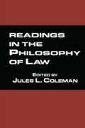 Cover: Readings in the Philosophy of Law - Routledge