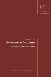 Enlarge image Cover: Coherence in Discourse - Giessen University Library Publications