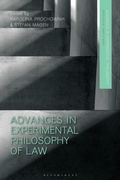 Cover: Advances in Experimental Philosophy of Law - Bloomsbury Academic
