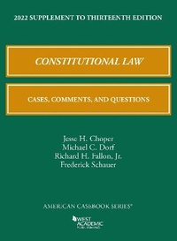 Enlarge image Cover: Constitutional Law - West Academic Press