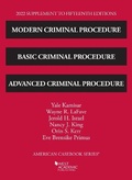 Cover: Modern Criminal Procedure, Basic Criminal Procedure, and Advanced Criminal Procedure, 2022 Supplement - West Academic Press